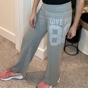 PINK | Grey Lounge Pants with Side Detail